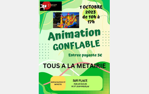 Animation gonflable 1er octobre