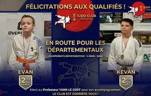 Qualifiés pour les départementaux !