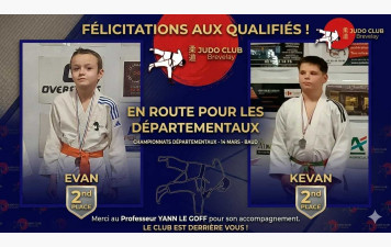 Qualifiés pour les départementaux !